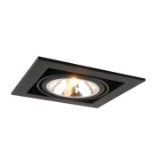 встраиваемый светильник arte lamp cardani semplice a5949pl-1bk