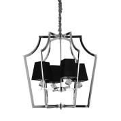 подвесная люстра lumina deco montero ldp 1249-4 chr+bk