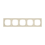 рамка lk studio 5-постовая (бежевый) lk60 864501-1