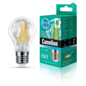 лампа светодиодная camelion e27 20w 4500k led20-a60-fl/845/e27 13719