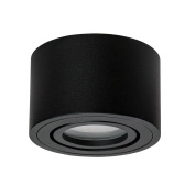 точечный накладной светильник arte lamp unito a0550pl-1bk
