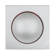 накладка lk studio светорегулятора с красной световой индикацией (серебристый металлик) lk60 867203-1