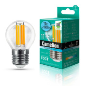 лампа светодиодная camelion e27 12w 4500k led12-g45-fl/845/e27 13715