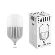 лампа светодиодная saffit e27-e40 100w 6400k цилиндр матовая sbhp1100 55101