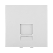 накладка lk studio для розетки телефонной, компьютерной rj,45х45мм (белый) lk45 853204-1