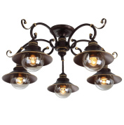 потолочная люстра arte lamp 7 a4577pl-5ck