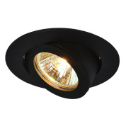 встраиваемый светильник arte lamp accento a4009pl-1bk