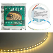 светодиодная лента saffit 9,6w/m 120led/m 2835smd теплый белый 5м sst02 55240