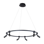 подвесная светодиодная люстра arte lamp ring a2186sp-1bk