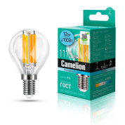 лампа светодиодная camelion e14 12w 4500k led12-g45-fl/845/e14 13713