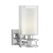 бра lumina deco marietta ldw 8025-1 chr+wt