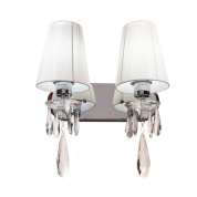 бра lumina deco alessia ldw 1726-2w chr