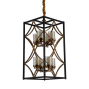 подвесная люстра lumina deco quadrato ldp 1223-8 bk+md