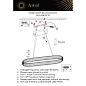Подвесная светодиодная люстра Aployt Nicoletta APL.026.03.70
