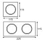 Рамка декоративная Italline IT02-QRS1 white