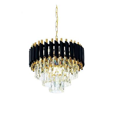 подвесная люстра lumina deco funneli ldp 6003-400 bk+f.gd