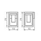 Садовый настенный светильник Kanlux VIMO EL 27 B 34980