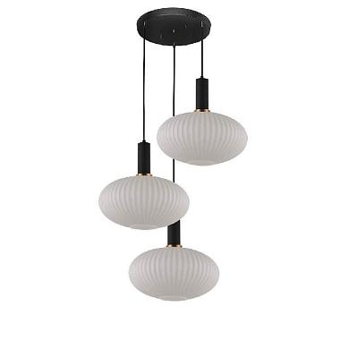 подвесная люстра lumina deco floril ldp 1216-3 wt+bk