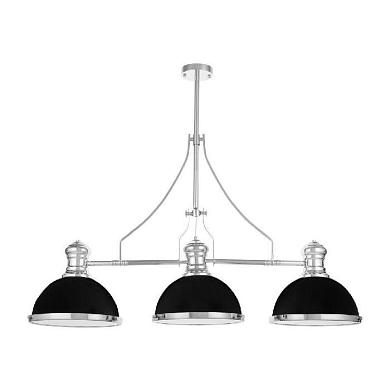 подвесная люстра lumina deco ettore ldp 710-3 bk+chr