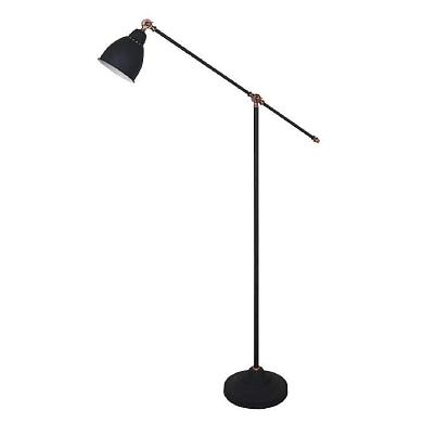 торшер arte lamp braccio a2054pn-1bk