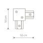 Коннектор L-образный Nowodvorski Profile Recessed 8971