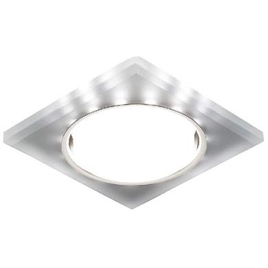 встраиваемый светильник ambrella light gx53 led g215 ch/wh