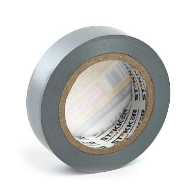 изоляционная лента stekker intp01315-10 0,13*15 мм. 10 м. серебро