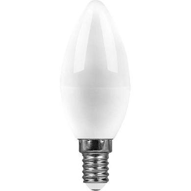 лампа светодиодная saffit e14 13w 2700k матовая sbc3713 55163