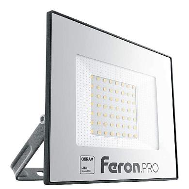 светодиодный прожектор feron ll-1000 50w 6400k 41540