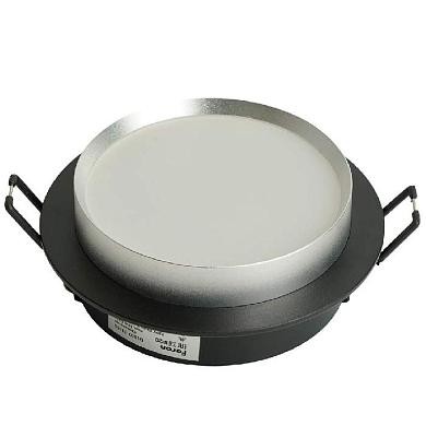 светильник встраиваемый feron dl507 потолочный gx53 черный + серебро круг 51355