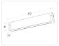 Трековый светодиодный светильник Ambrella Light Track System Magnetic 220V GL1262