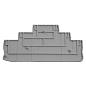 Торцевая заглушка для ЗНИ LD579 2,5 мм? (JXB PT 2,5), серый LD579-1-25