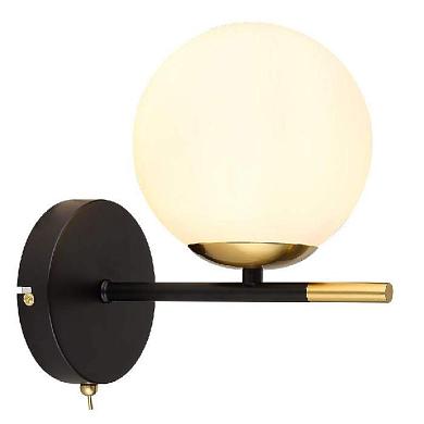 бра arte lamp alcor a2224ap-1bk