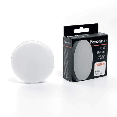 лампа светодиодная feron gx53 11w 4000k матовая lb-1511 38206