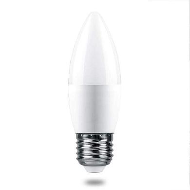 лампа светодиодная feron e27 6w 2700k матовая lb-1306 38050