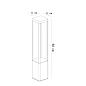 Уличный светодиодный светильник Arte Lamp Pherkad A2726PA-1BK