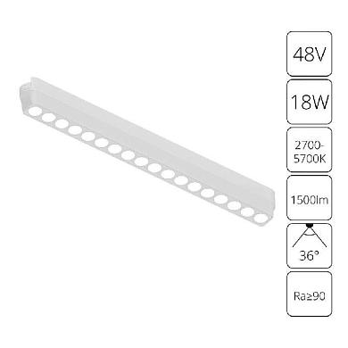 трековый светодиодный светильник arte lamp rapid a2969pl-1wh
