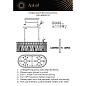Подвесная люстра Aployt Verene APL.808.03.12