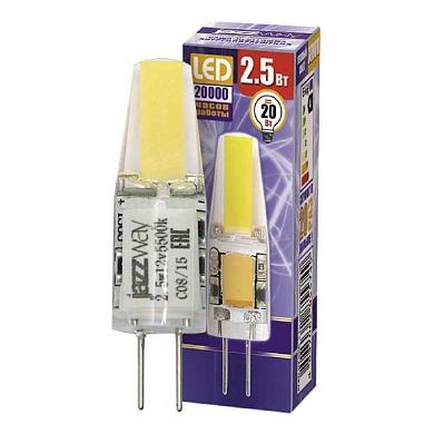 лампа светодиодная jazzway g4 2,5w 3000k прозрачная 2855749