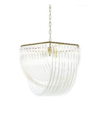 подвесная люстра lumina deco weddini ldp 6001-600 gd+cl