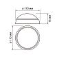 Настенно-потолочный светодиодный светильник Jazzway PBH-PC-RA 1024626A