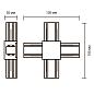 Коннектор X-образный Jazzway PTR CX-BL 5010871