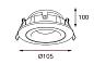 Встраиваемый светильник Italline M02-026029 white