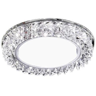 встраиваемый светильник ambrella light gx53 led g255 ch