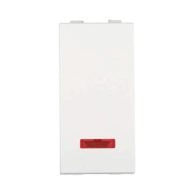 переключатель lk studio с двух мест, с индикатором 45х22,5мм (схема 6l) 16 a, 250 b (белый) lk45 850404-1