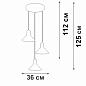 Подвесной светильник Vitaluce V4785-0/3S