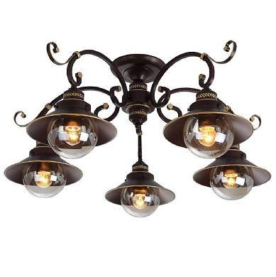 потолочная люстра arte lamp 7 a4577pl-5ck