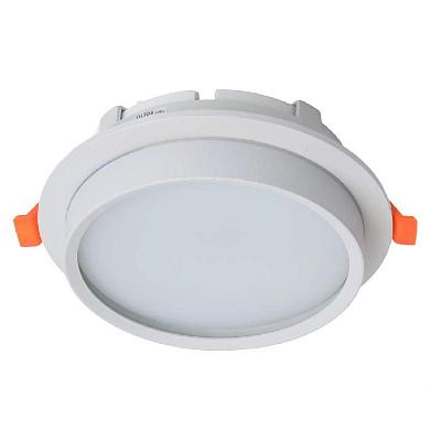 светильник встраиваемый feron dl704 потолочный gx70 белый круг ip44 51105