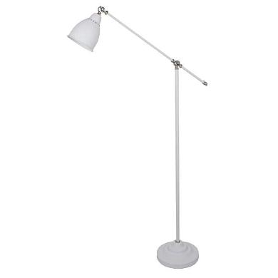 торшер arte lamp braccio a2054pn-1wh