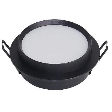 светильник встраиваемый feron dl507 потолочный gx53 черный круг 51349